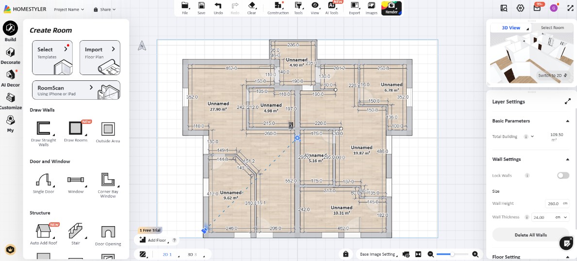 Import 2D nacrta u 3D program – izrada tutorijala – sadržaj za nadarene učenike