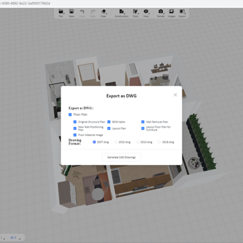 Povezivanje programa Homestyler s programom AutoCAD