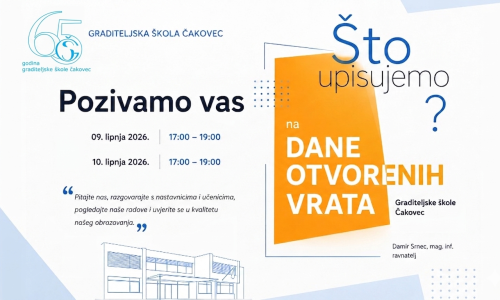 Dani otvorenih vrata Graditeljske škole Čakovec