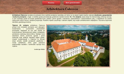 „ARHITEKTURA ČAKOVCA“ – projektni tjedan